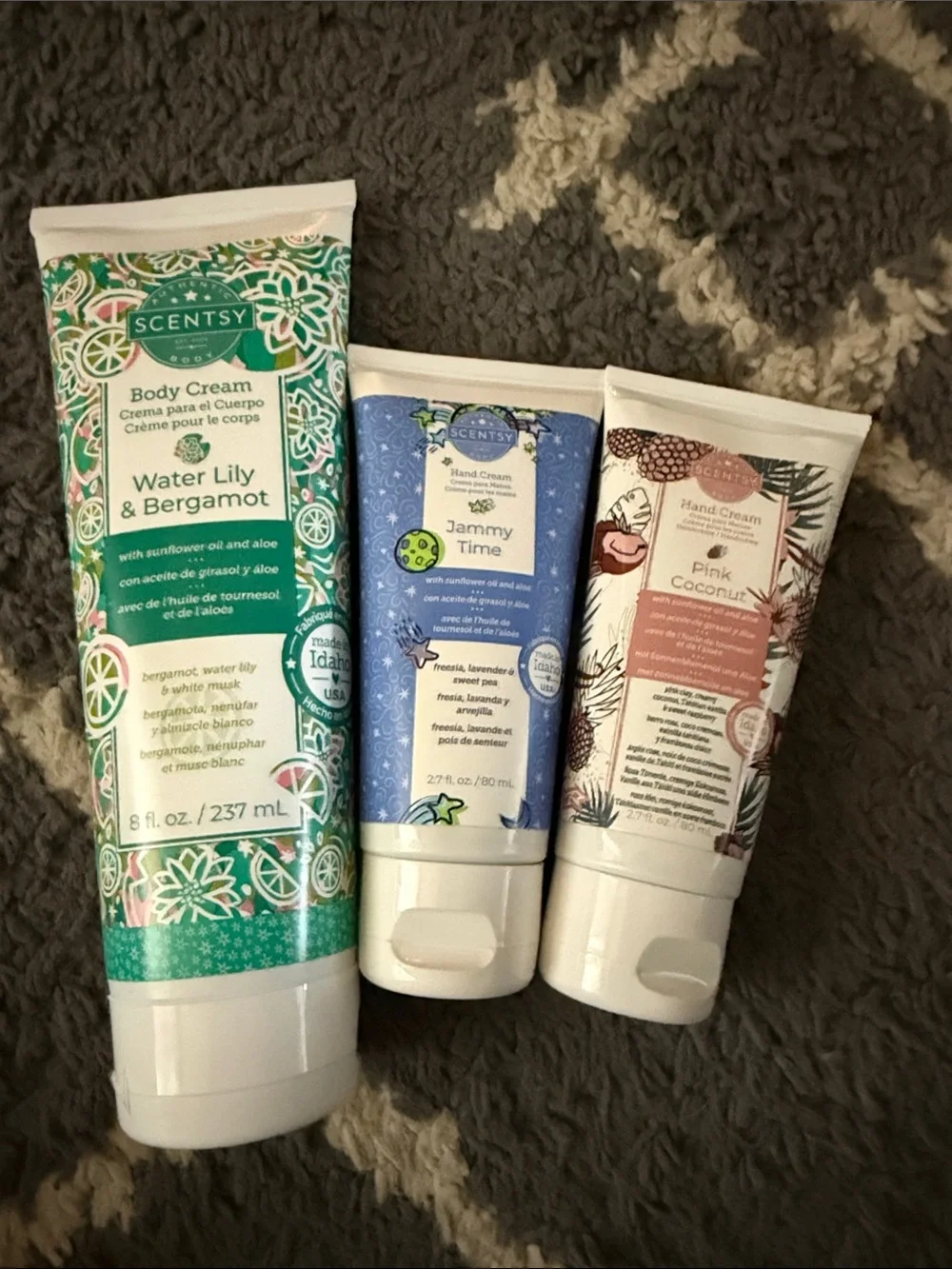 Scentsy Body Cream & Hand Creams - Green, Blue, Pink - Picture 1 of 1